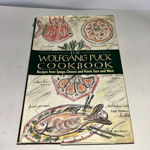 The Wolfgang Puck Cookbook 1986 Signed First Edition, Hardcover, Dust Jacket - Picture 1 of 12